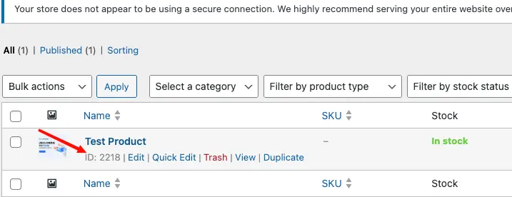 找到你的产品 ID